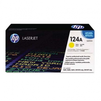 картинка Картридж для HP Color LaserJet 1600 / 2600n / 2605 №124A HP Q6002A